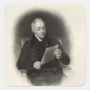 Mr. Murray, publisher of Lord Byron's works Square Sticker