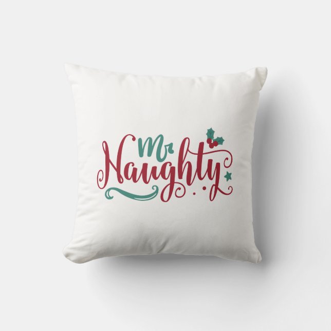 Mr Naughty Cushion (Front)
