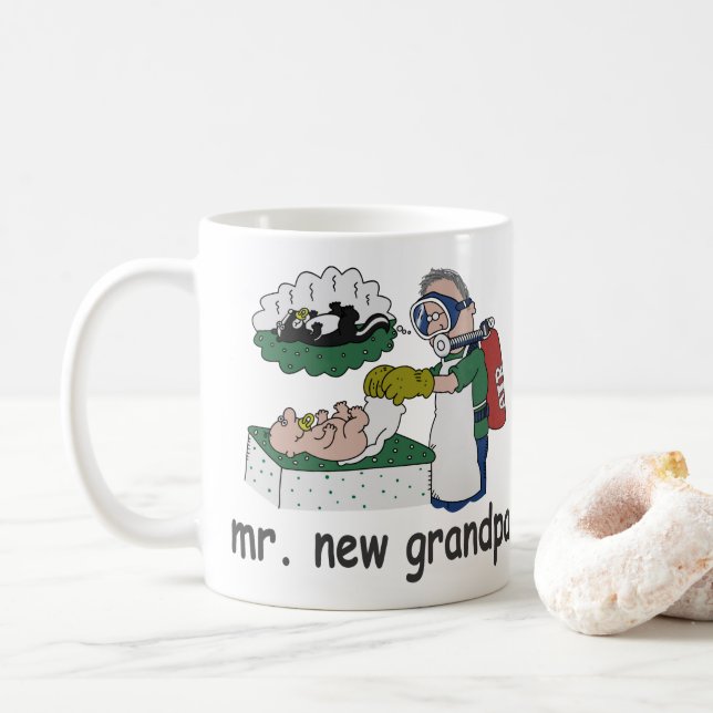 MR. NEW GRANDPA Mug (With Donut)