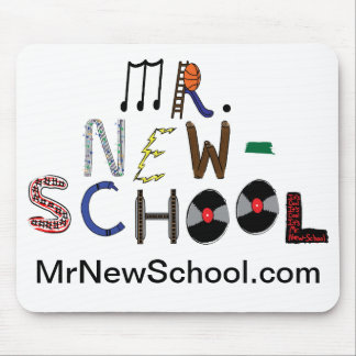 Mr. New-School Font Mouse Pad