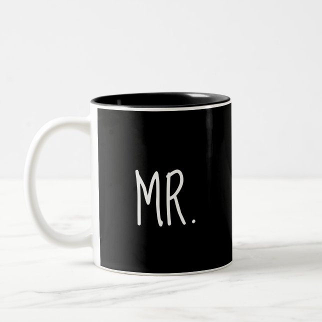 MR. Newlywed Two-Tone Coffee Mug (Left)