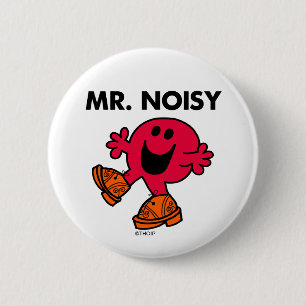 Mr. Noisy Large Walking Clogs 6 Cm Round Badge
