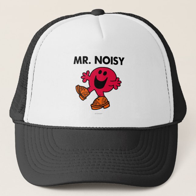Mr. Noisy | Large Walking Clogs Trucker Hat (Front)