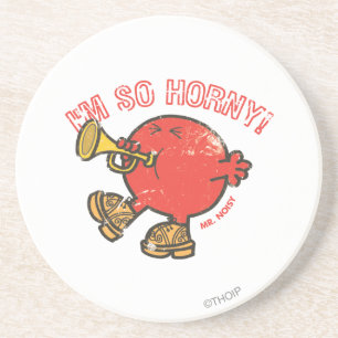 Mr. Noisy Tooting His Horn Coaster