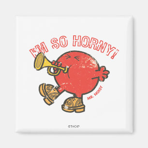 Mr. Noisy Tooting His Horn Magnet
