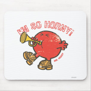 Mr. Noisy Tooting His Horn Mouse Pad