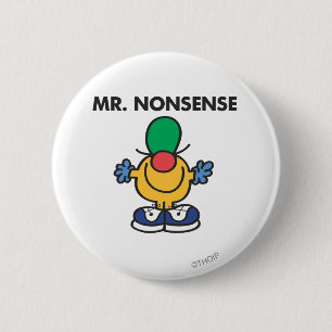 Mr. Nonsense Funny Outfit 6 Cm Round Badge