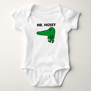 Mr. Nosey   Leading By A Nose Baby Bodysuit
