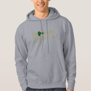 Mr. Nosey Nosing Around   Yellow Lettering Hoodie