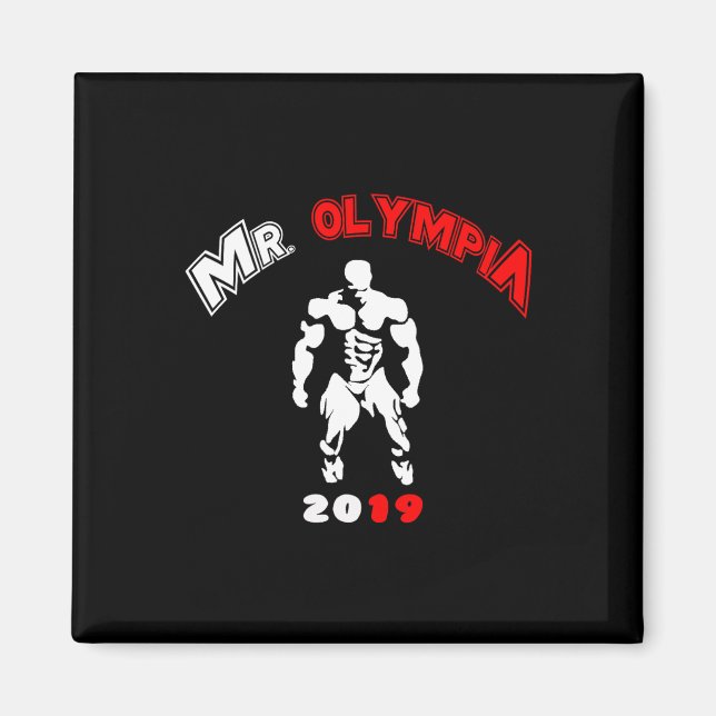 Mr Olympia 2019 Gym Bodybuilding Fitness Workout  Magnet (Front)