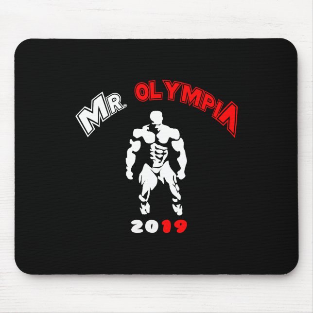 Mr Olympia 2019 Gym Bodybuilding Fitness Workout  Mouse Pad (Front)