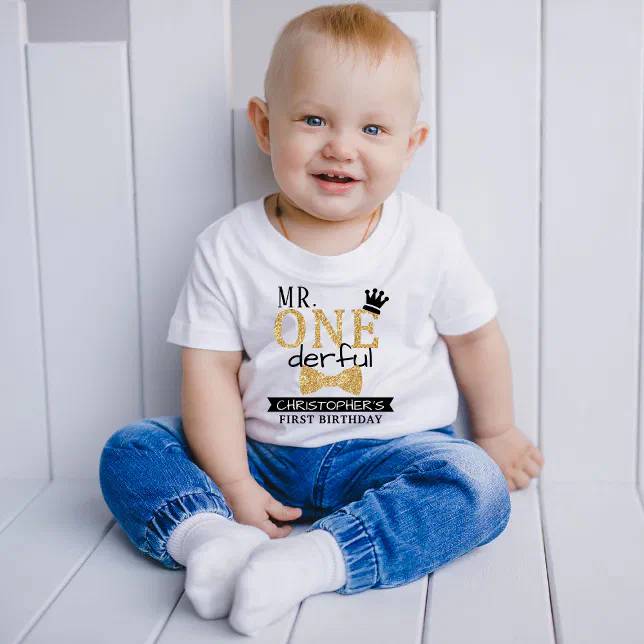 ONEderful 1st Birthday Baby T-Shirt