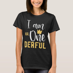 Mr Onederful 1st Birthday First One-Derful Baby T-Shirt