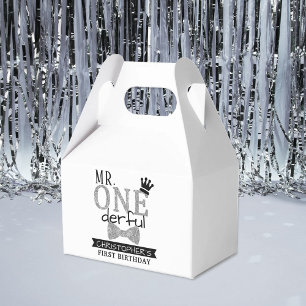 Mr. ONEderful 1st Birthday Party Favour Box