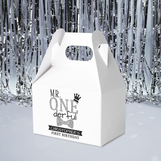 Mr. ONEderful 1st Birthday Party Favour Box (Creator Uploaded)