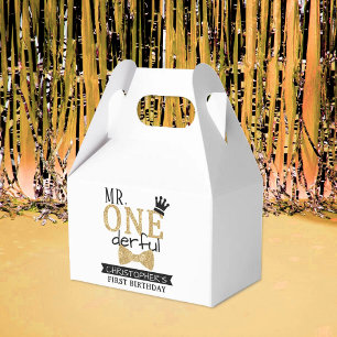Mr. ONEderful 1st Birthday Party Favour Box