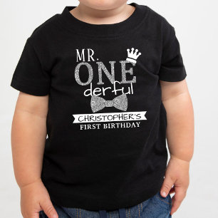 Mr. ONEderful 1st Birthday Toddler T-shirt