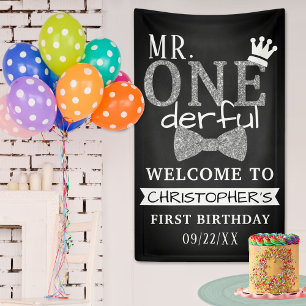 Mr. ONEderful 1st Birthday Welcome Banner