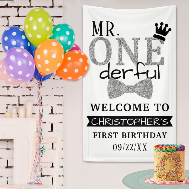 Mr. ONEderful 1st Birthday Welcome Banner (Creator Uploaded)