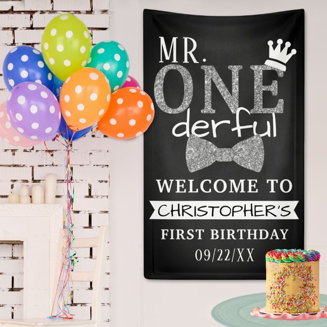 Mr. ONEderful 1st Birthday Welcome Banner (Creator Uploaded)