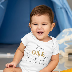 Mr. Onederful Baby Bodysuit