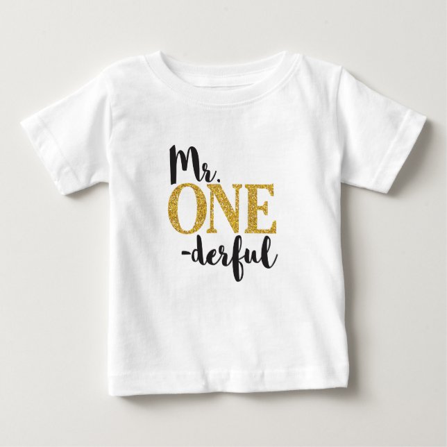 Mr. ONEderful Baby Fine Jersey T-Shirt (Front)