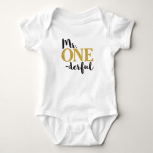 Mr. ONEderful Baby Jersey Bodysuit