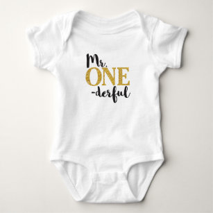 Mr. ONEderful Baby Jersey Bodysuit