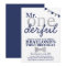 Mr Onederful Birthday Invitation (navy & silver)