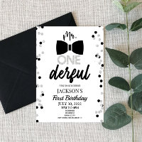 Mr. ONEderful Bowtie 1st First Birthday Party
