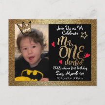 Mr Onederful First Birthday Invites