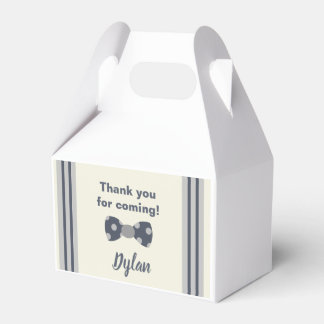 Mr Onederful navy and grey bow tie Favour Box