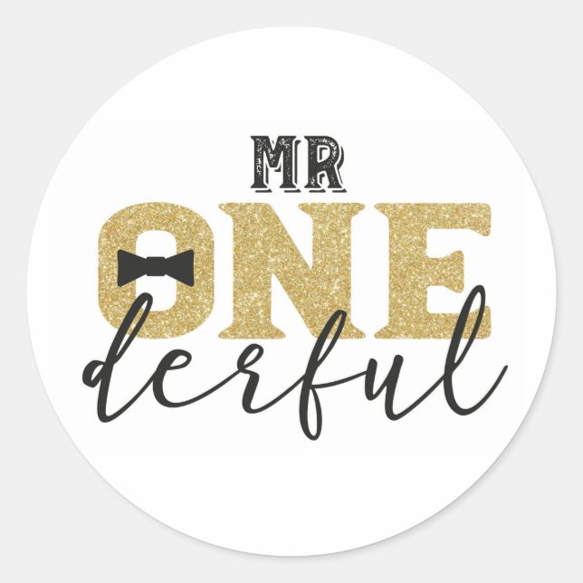 Mr Onederful Stickers (Front)