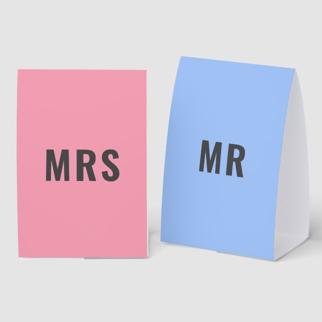 Mr or Mrs? Game Paddles | Wedding Party Fun Games (Front/Back)