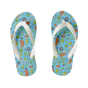 Mr. Orlando Pattern Kid's Thongs