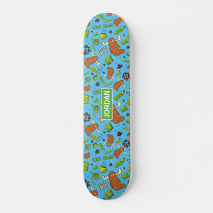 Mr. Orlando Pattern Personalised Skateboard