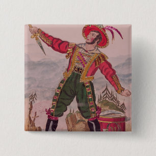 Mr. Osbaldiston as Andreas Hofer 15 Cm Square Badge
