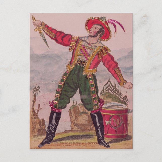 Mr. Osbaldiston as Andreas Hofer Postcard (Front)