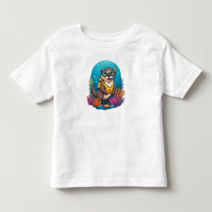 Mr. Otter Scuba Diver Toddler T-Shirt