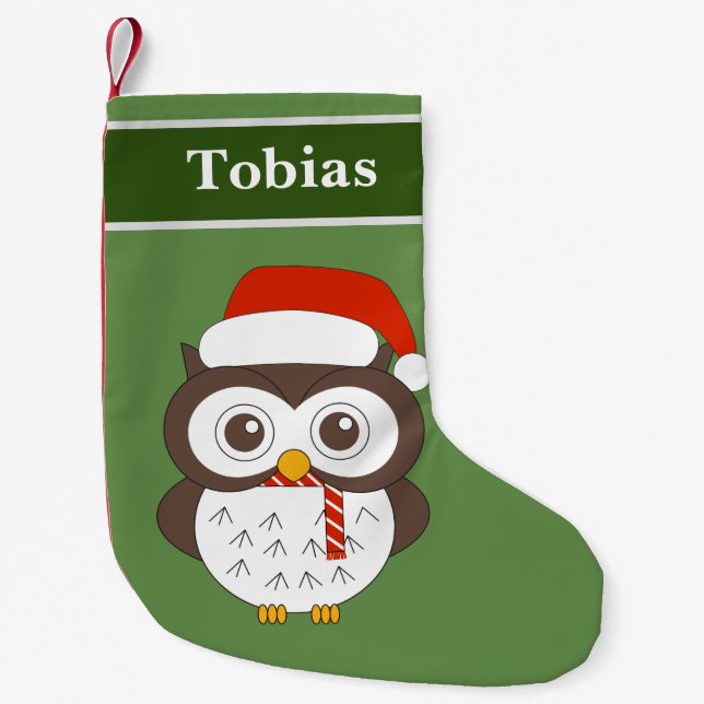 Mr Owl Christmas Special Small Christmas Stocking (Front)