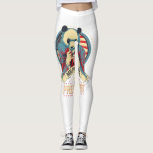 mr panda for president leggings