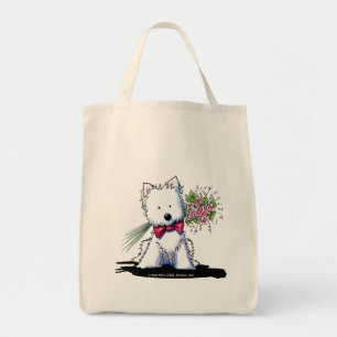 Mr. Pawfect KiniArt Westie Grocery Bag