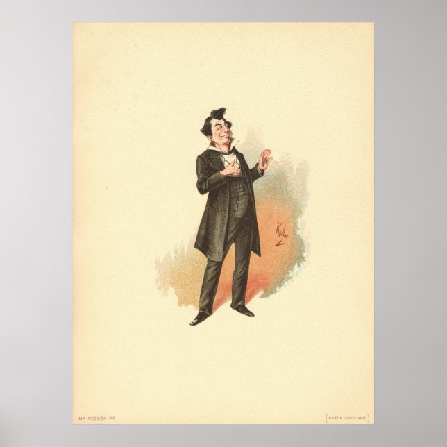 Mr. Pecksniff by Kyd - Dickens' Martin Chuzzlewit Poster (Front)