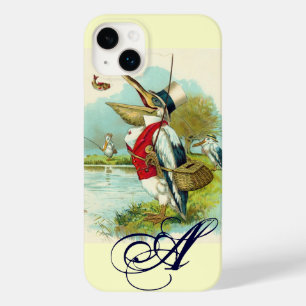 MR PELICAN FISHING MONOGRAM,cream Case-Mate iPhone 14 Plus Case