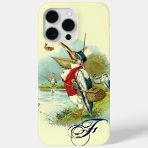 MR PELICAN FISHING MONOGRAM,cream iPhone 15 Pro Max Case