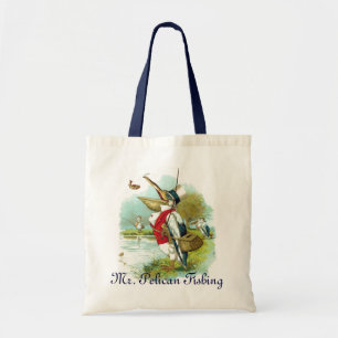 MR PELICAN FISHING TOTE BAG