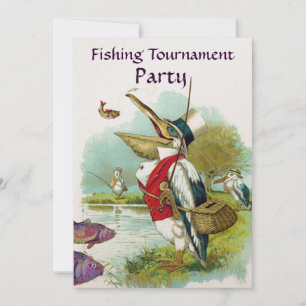 MR PELICAN FISHING TOURNAMENT PARTY INVITATION