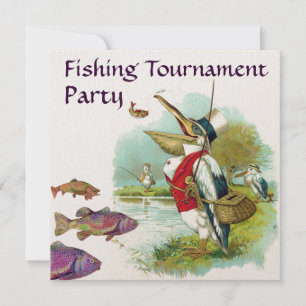 MR PELICAN FISHING TOURNAMENT PARTY INVITATION