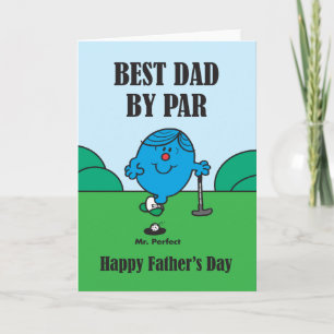Mr Perfect Best Dad By Par Happy Father's Day Card