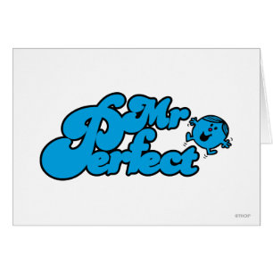 Mr. Perfect Large Blue Letters